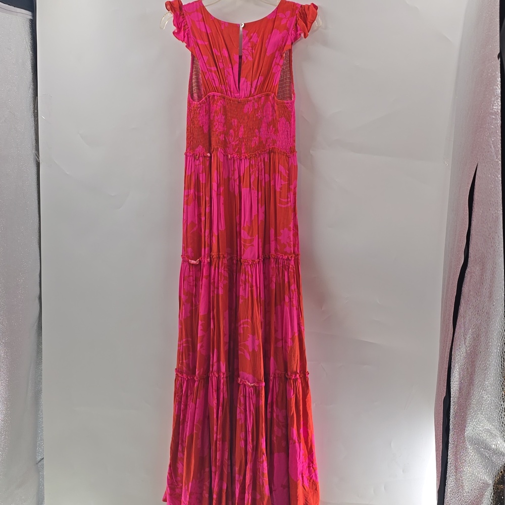 Abel The Label  Pink Floral  Maxi Dress - Picture 8 of 9